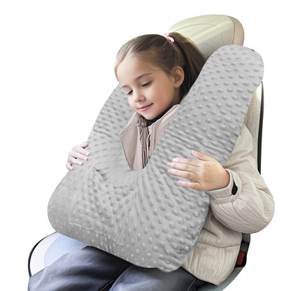 Travel Pillow Car Neck Pillow for Kids for Kids and Adults,Removable and Washable Car Headrest Pillow,Road Trip Essentials