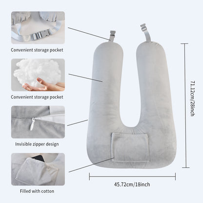 Travel Pillow Car Neck Pillow for Kids for Kids and Adults,Removable and Washable Car Headrest Pillow,Road Trip Essentials