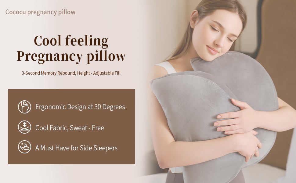 Portable Pregnancy Pillow for Sleeping Soft Maternity Pillow for Pregnant Women,Pregnancy Wedge Support for Back, Belly, Adjustable Body Pillow for Side Sleeper