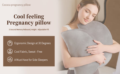 Portable Pregnancy Pillow for Sleeping Soft Maternity Pillow for Pregnant Women,Pregnancy Wedge Support for Back, Belly, Adjustable Body Pillow for Side Sleeper