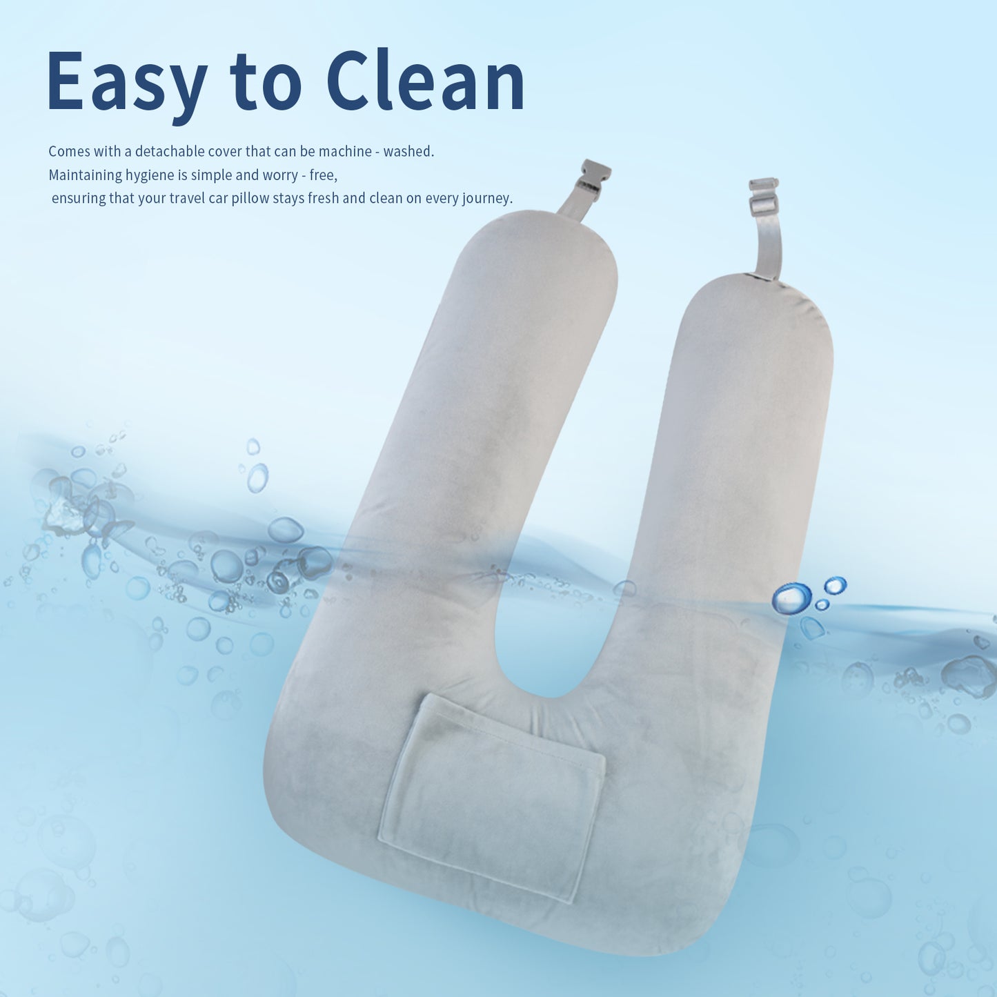 Travel Pillow Car Neck Pillow for Kids for Kids and Adults,Removable and Washable Car Headrest Pillow,Road Trip Essentials