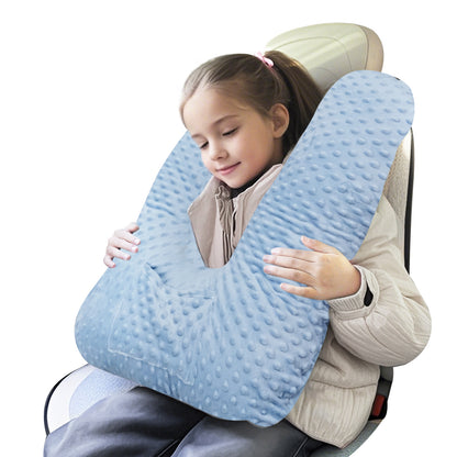 Car Seat Pillow and Travel Body Pillow,Neck Pillow for Kids and Adults,Removable and Washable Car Headrest Pillow,Road Trip Essentials