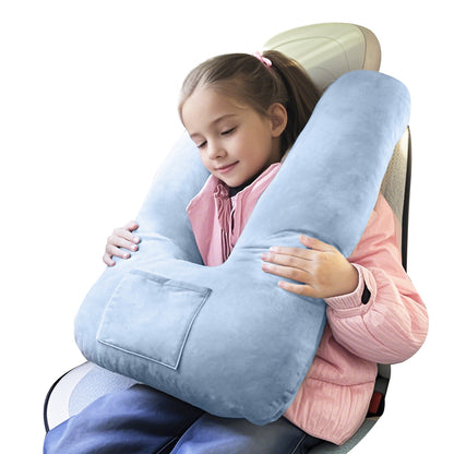 Travel Pillow Car Neck Pillow for Kids for Kids and Adults,Removable and Washable Car Headrest Pillow,Road Trip Essentials